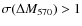 $\sigma(\Delta M_{570})>1$