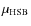 $\mu_{\rm HSB}$
