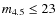 $m_{4.5} \le 23$