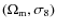 $(\Omega_{\rm m},\sigma_8)$
