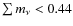 $\sum m_\nu<0.44$