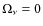 $\Omega _\nu =0$