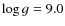 $\log g = 9.0$