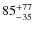 $\rm 85^{+77}_{-35}$