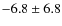 $-6.8\pm 6.8$
