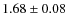 $1.68\pm 0.08$