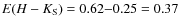 $E(H-K_{\rm S})=0.62{-}0.25=0.37$