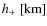 $h_+~[{\rm km}]$