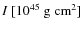 $I~[10^{45}~{\rm g}~{\rm cm}^2]$