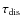 $\tau_{\rm dis}$