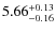 $\rm 5.66_{-0.16}^{+0.13}$