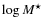 $\log{M}^\star$