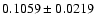 $0.1059\pm0.0219$