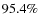 $95.4\%$
