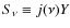 $S_\nu \equiv j(\nu) Y$
