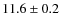 $11.6\pm0.2$