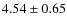 $4.54\pm0.65$