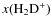 $x({\rm H_2D^+})$