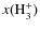 $x({\rm H_3^+})$