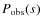 $P_{\rm obs}(s)$