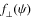 $\textit{f}_{\perp}(\psi)$