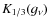 $K_{1/3}(g_{\nu})$