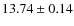 $13.74\pm0.14$