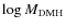 $\log M_{\rm DMH}$