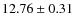 $12.76\pm0.31$