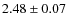 $2.48\pm0.07$