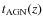 $t_{\rm AGN}(z)$