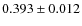 $0.393 \pm 0.012$