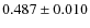 $0.487 \pm 0.010$