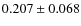 $0.207 \pm 0.068$
