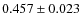 $0.457 \pm 0.023$