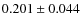 $0.201 \pm 0.044$