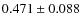 $0.471 \pm 0.088$