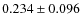 $0.234 \pm 0.096$