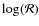 $\log(\mathcal{R})$