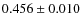 $0.456 \pm 0.010$