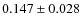 $0.147 \pm 0.028$