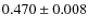 $0.470 \pm 0.008$