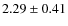 $2.29 \pm 0.41$