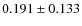 $0.191 \pm 0.133$