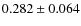 $0.282 \pm 0.064$