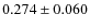$0.274 \pm 0.060$