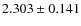$2.303 \pm 0.141$