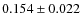 $0.154 \pm 0.022$