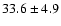 $33.6 \pm 4.9$