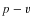 \ensuremath {p-v}